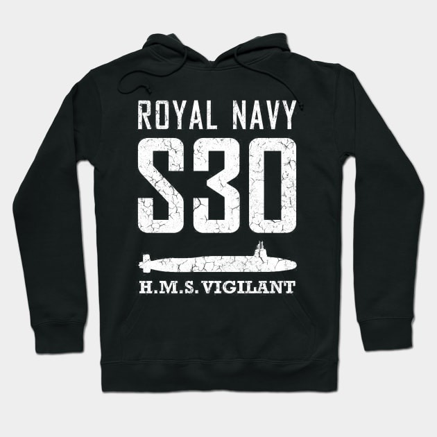 Royal Navy Submarine S 30 Hoodie by Wellcome Collection